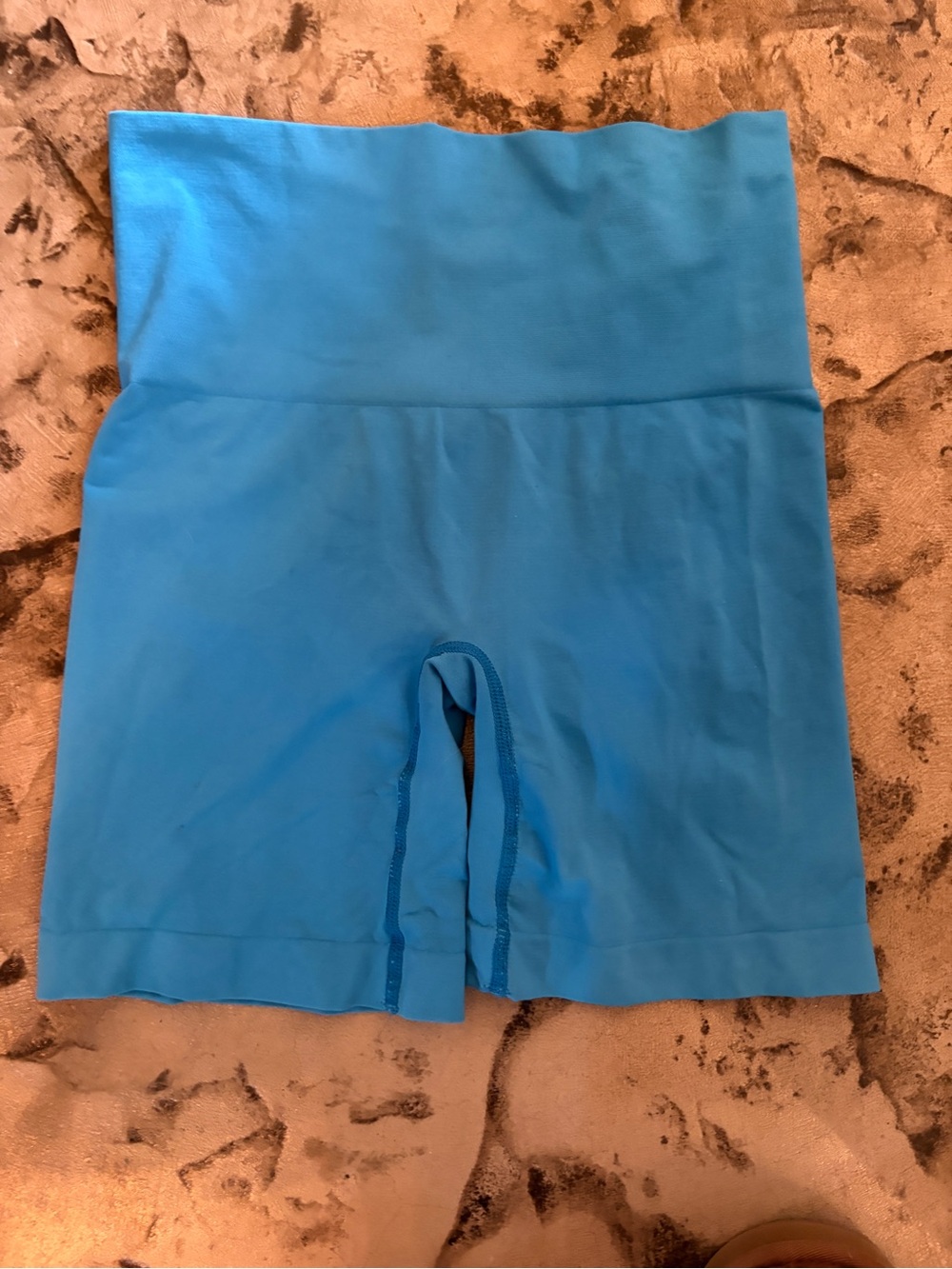 SKIMS High-Waist Bike Shorts in Bright Blue
